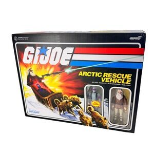 Super7 GI Joe ReAction Arctic Rescue Vehicle Snake Eye Blind Woodsman NEW SEALED